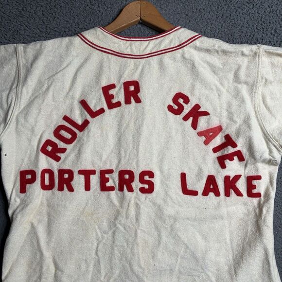 Vintage 50’s Stall & Dean Baseball Jersey Men’s Size 40 (Large) 22x27 Skate Rink - Picture 6 of 16